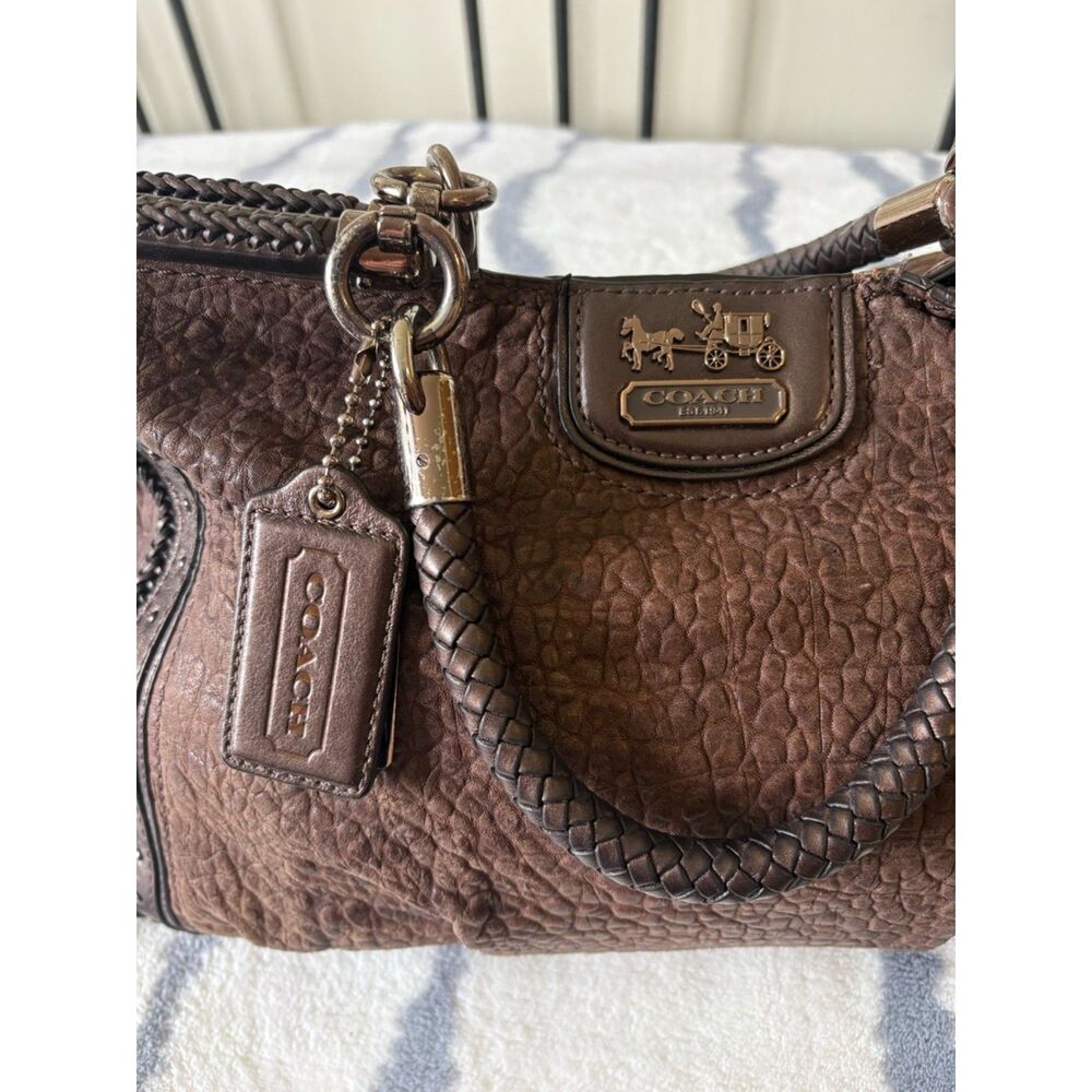 Coach 70th Anniversary Embossed Buffalo Caroline Dowel Satchel, Style #18661 - Picture 5 of 12